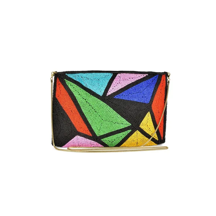 Handmade Purse, Minimal Rainbow
