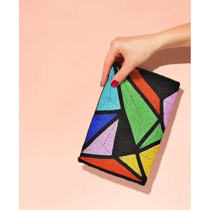 Handmade Purse, Minimal Rainbow
