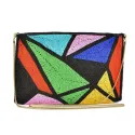 Handmade Purse, Minimal Rainbow